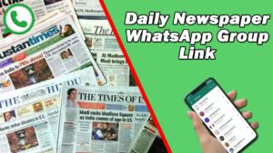 Daily Newspaper WhatsApp Group Link
